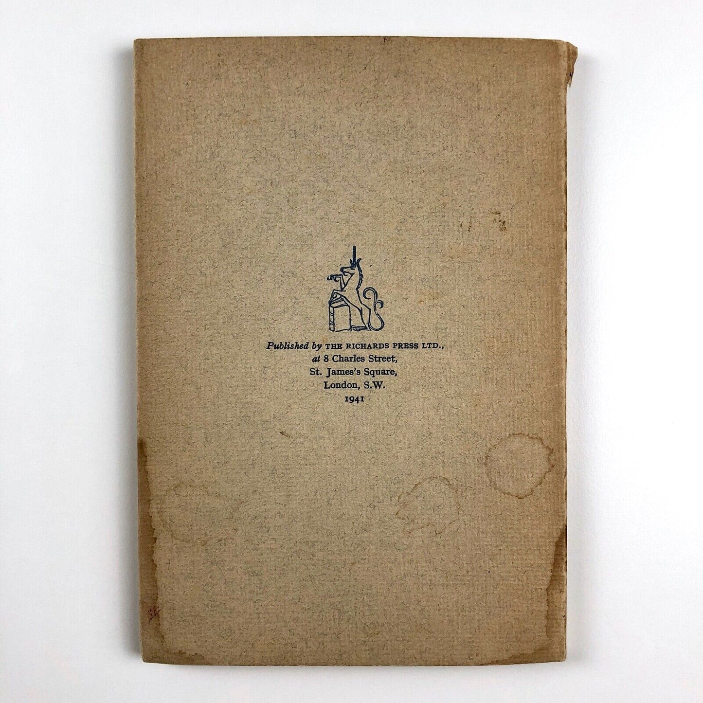 The Visionary and Other Poems by E.H.W. Meyerstein | The Richards Press, 1941