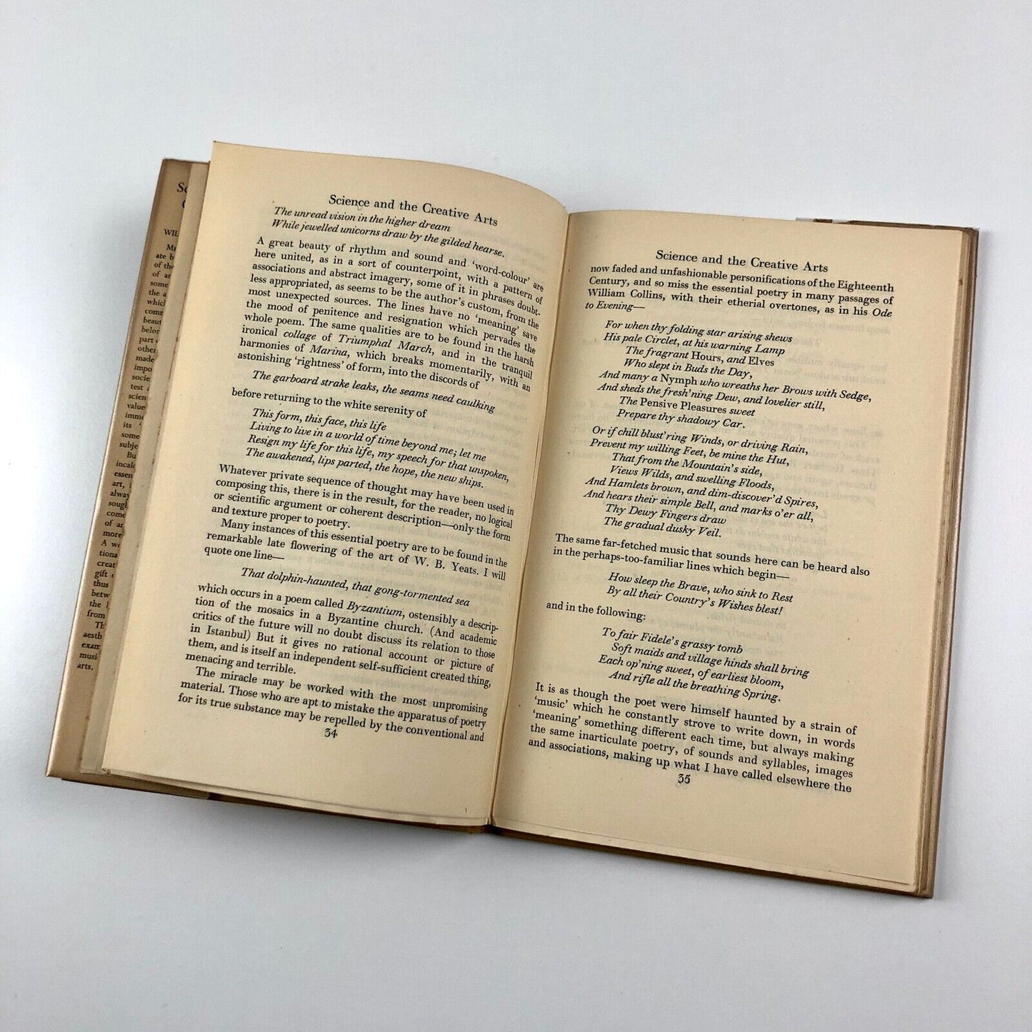 Science and the Creative Arts | William Bowyer Honey, Faber & Faber 1945