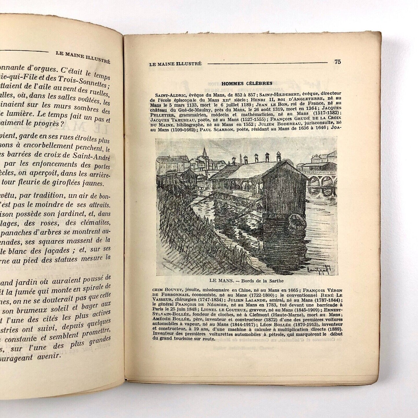 Le Maine Illustré Guide du Syndicat d'Initiative de la Sarthe, 1918 | R.N Raimbault