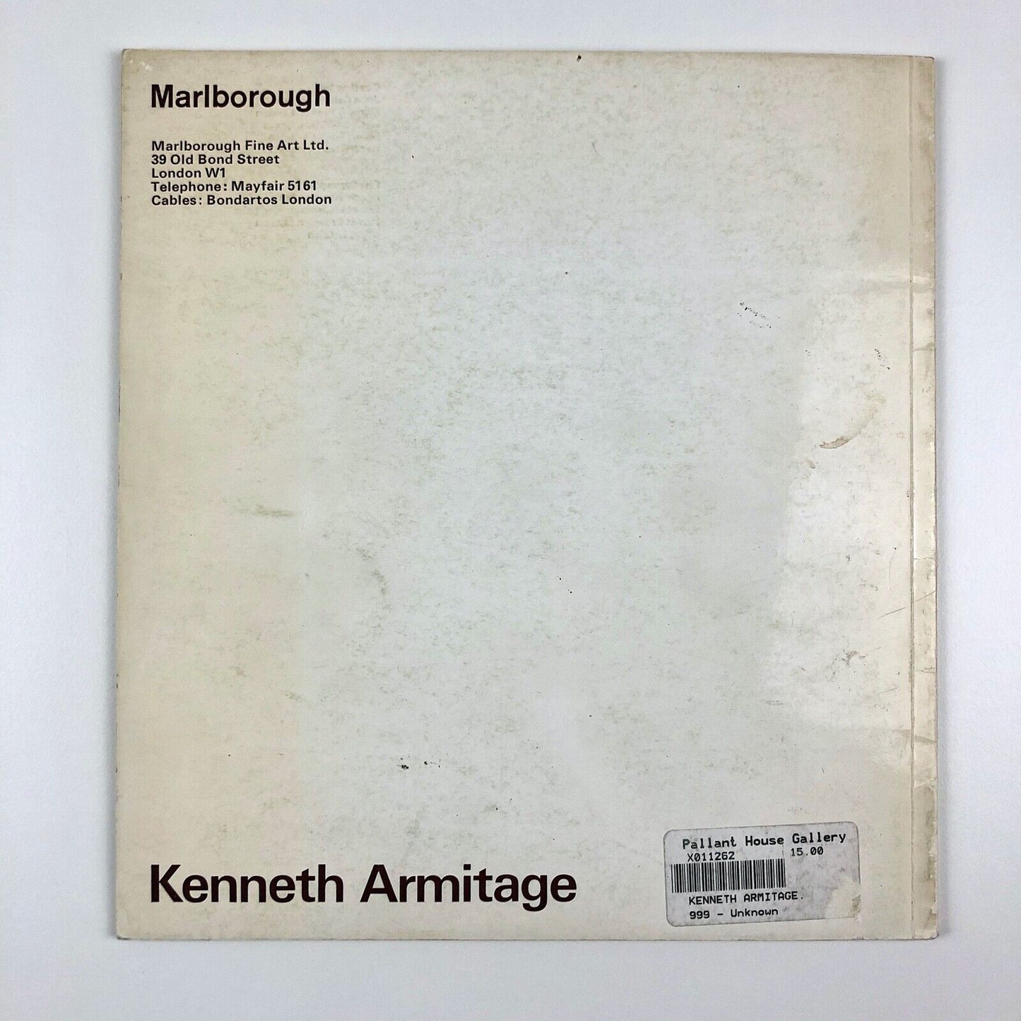 Kenneth Armitage | Marlborough Fine Art, April 1965 | Gordon House design