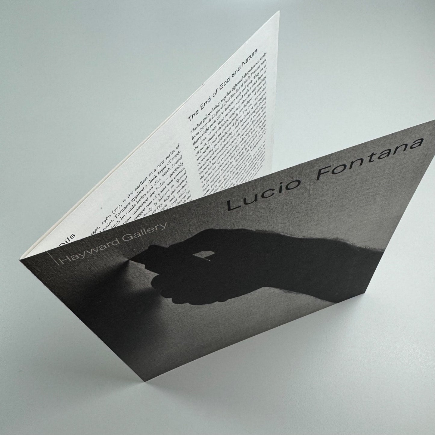 Small gallery guide for Lucio Fontana | Hayward Gallery, London, 1999/2000