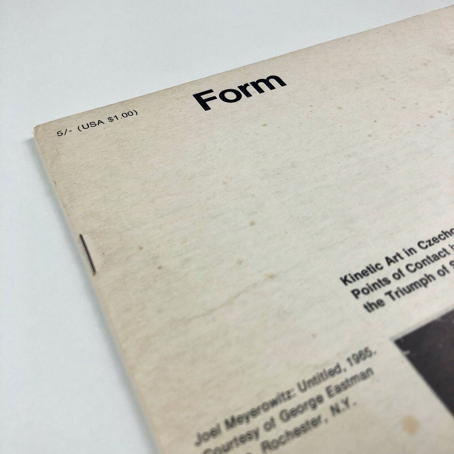 Form No. 7 art magazine | Kinetic Art, Vasarely, De Stijl | March 1968 Steadman