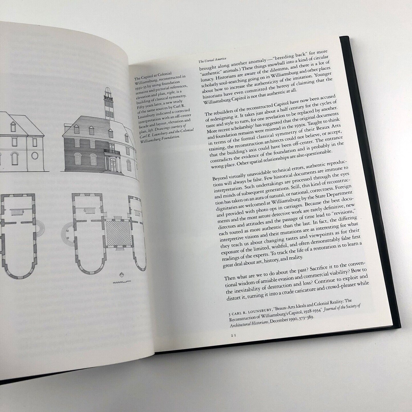 The Unreal America: Architecture and Illusion by Ada Louise Huxtable | The New Press, New York, 1997