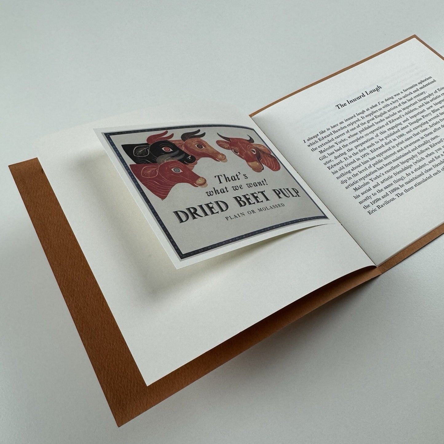 Prospectus leaflet – The Inward Laugh | Edward Bawden & his circle | Fleece Press, 2008