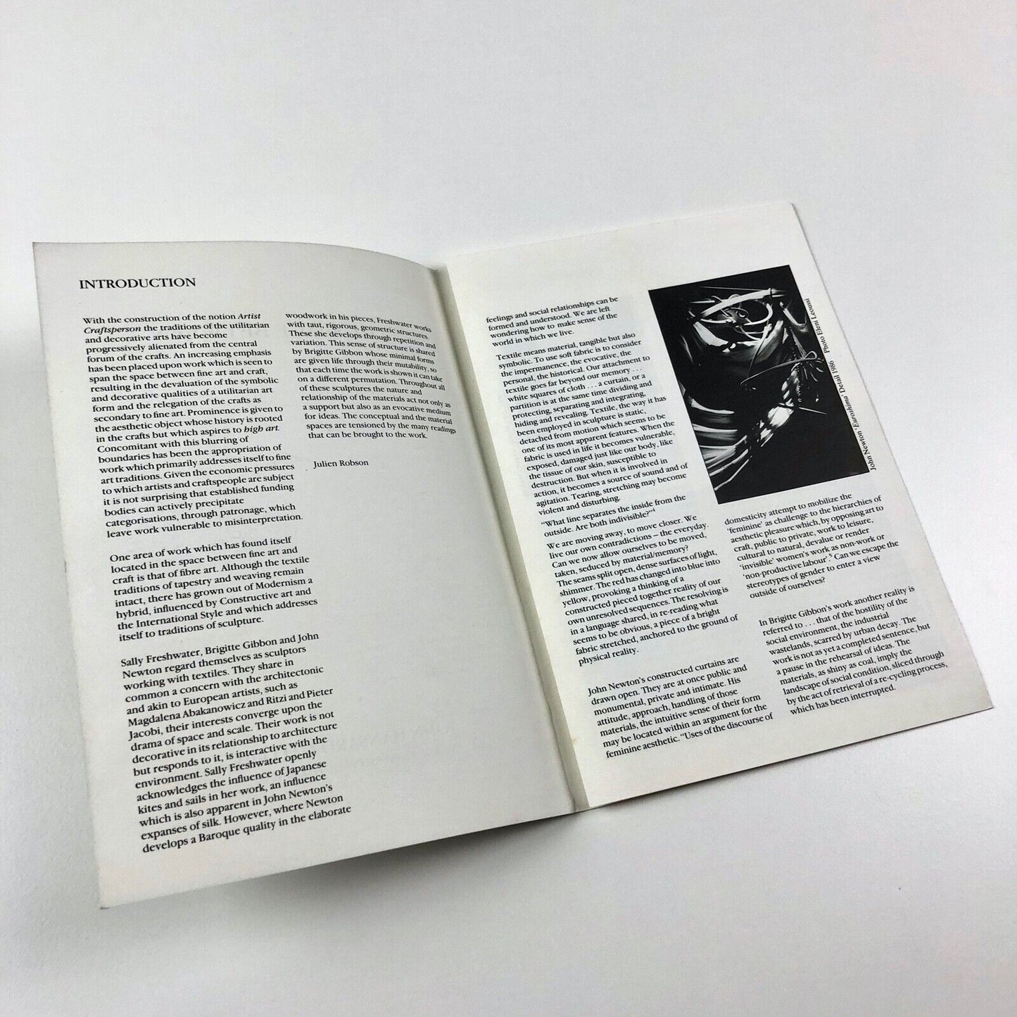 The Space Between – exhibition leaflet | John Hansard Gallery Southampton, 1986
