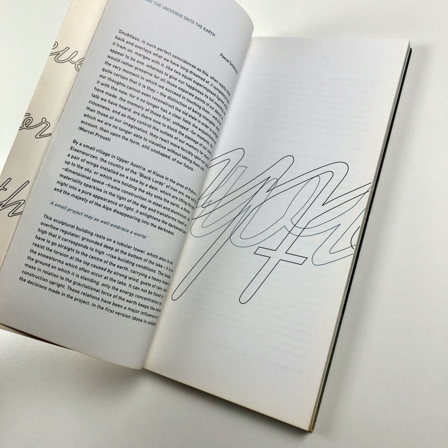 Holding the universe onto the earth by Pascal Schöning, 1998 | inscribed