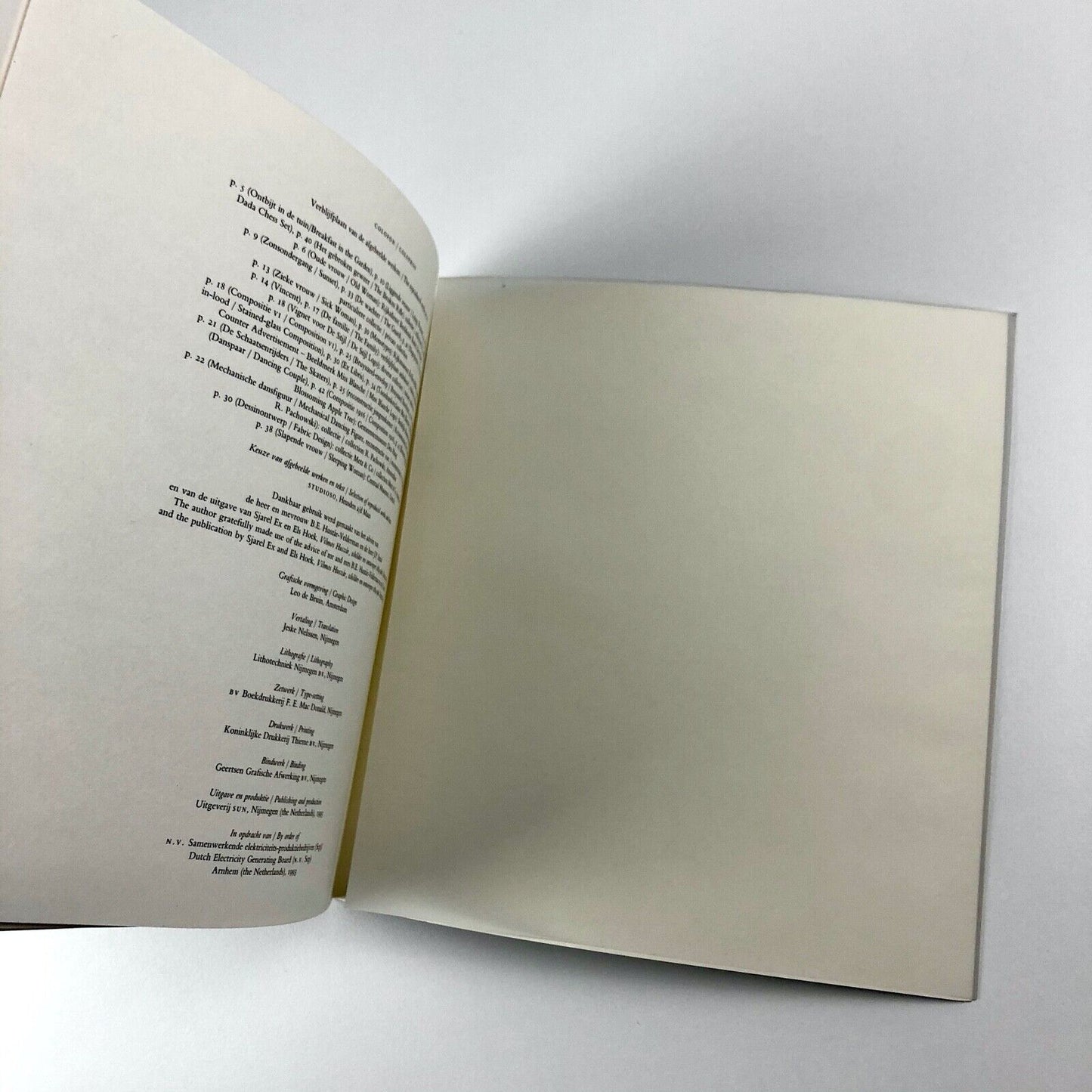 Vilmos Huszár by Ad de Visser | Text in English and Dutch | SEP Arnhem, 1993 | De Stijl