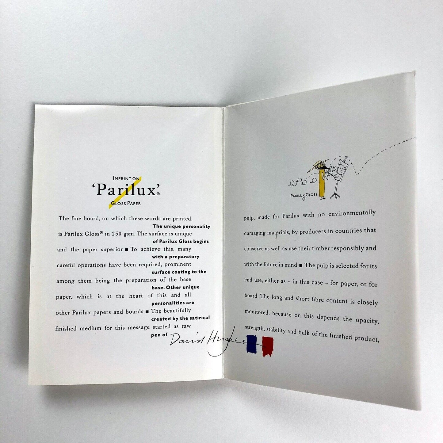 Trade sample pack for Parilux Board and Paper | Andrew Davidson, David Hughes | Pocknell & Co Design Studio