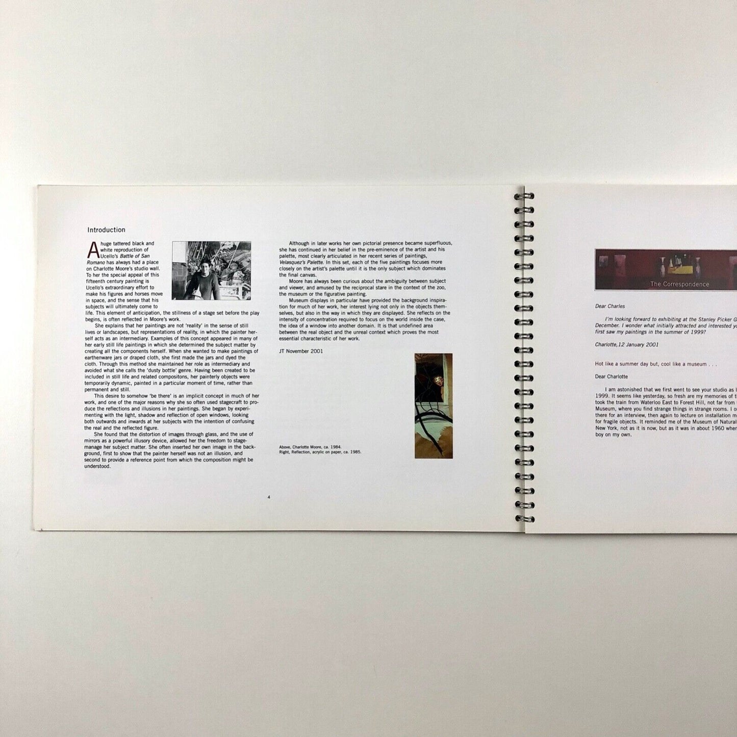 The History Room Recent Work by Charlotte Moore | Stanley Picker Gallery, 2001
