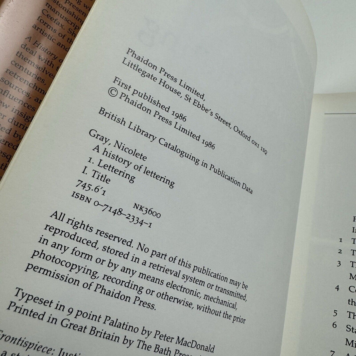 A History of Lettering by Nicolete Gray | Phaidon, 1986