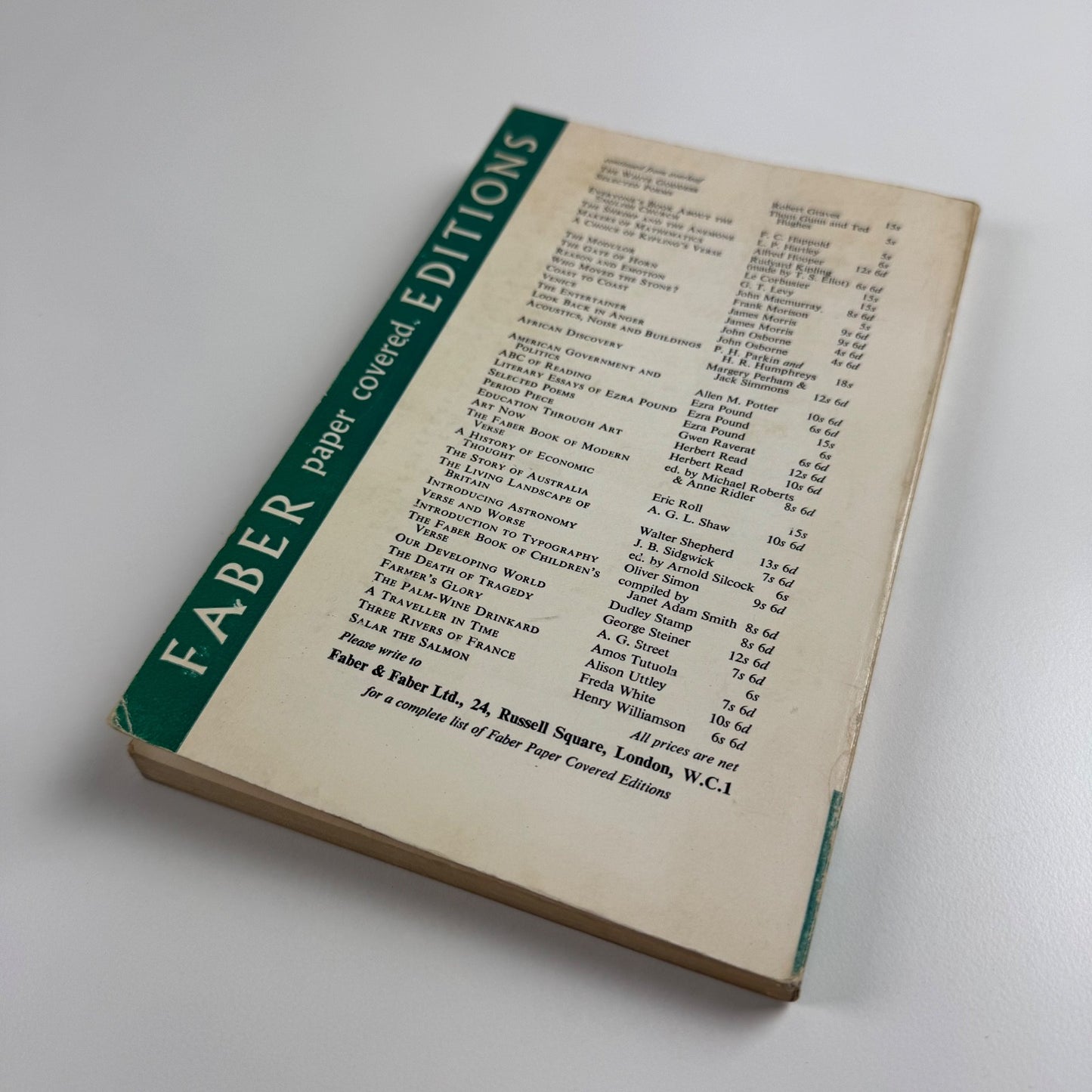 Introduction to Typography by Oliver Simon | Faber & Faber, London, 1963