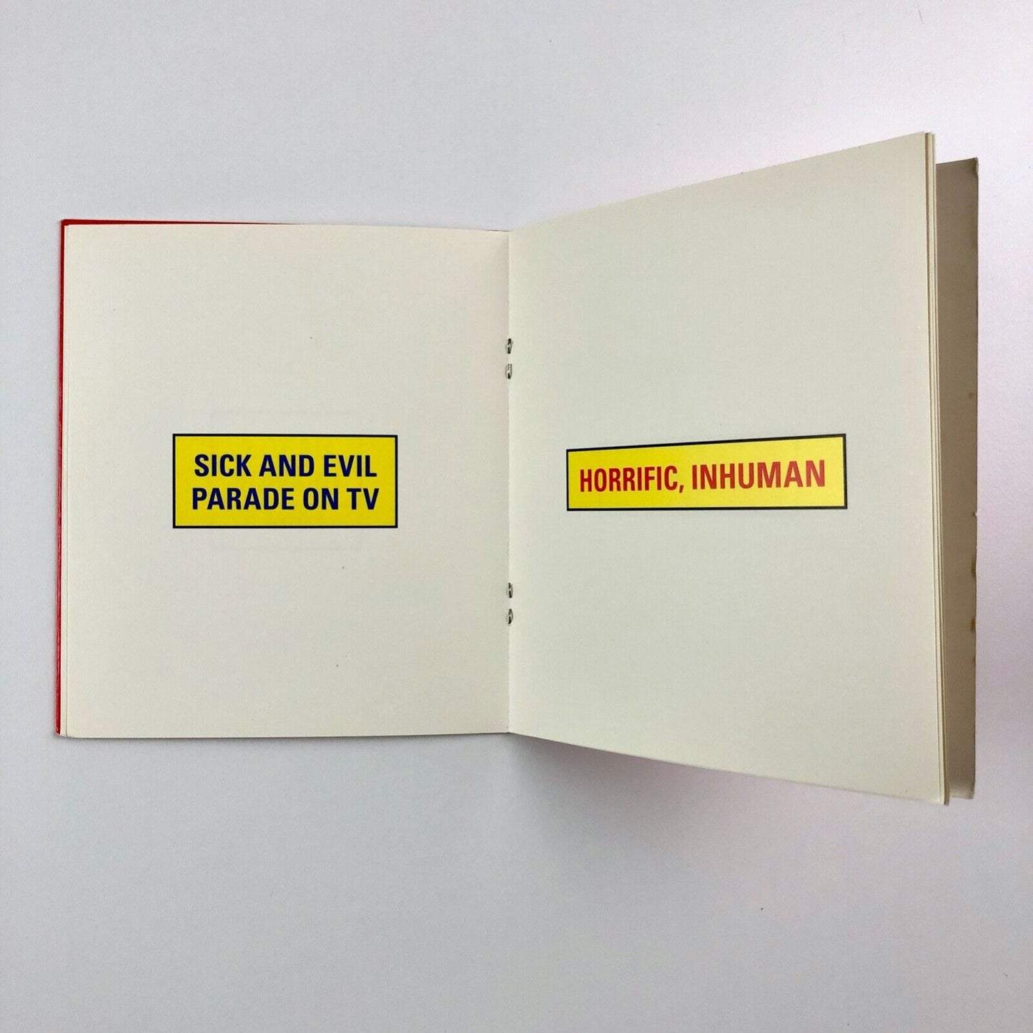 Into The Red Zone | Words of Mass Distraction (1) | Michael Ryan | Surrey Institute of Art and Design, 2004