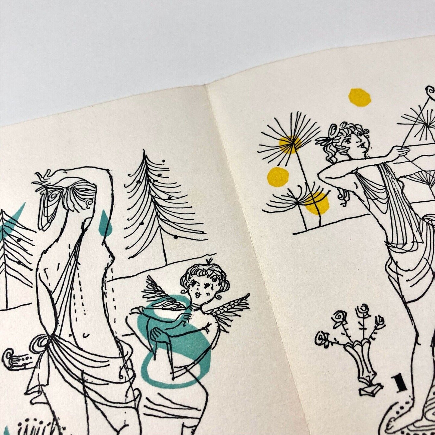 Christmas card / leaflet – Bauer Type Foundry Frankfurt-Main | Dorit Winzens, 1959