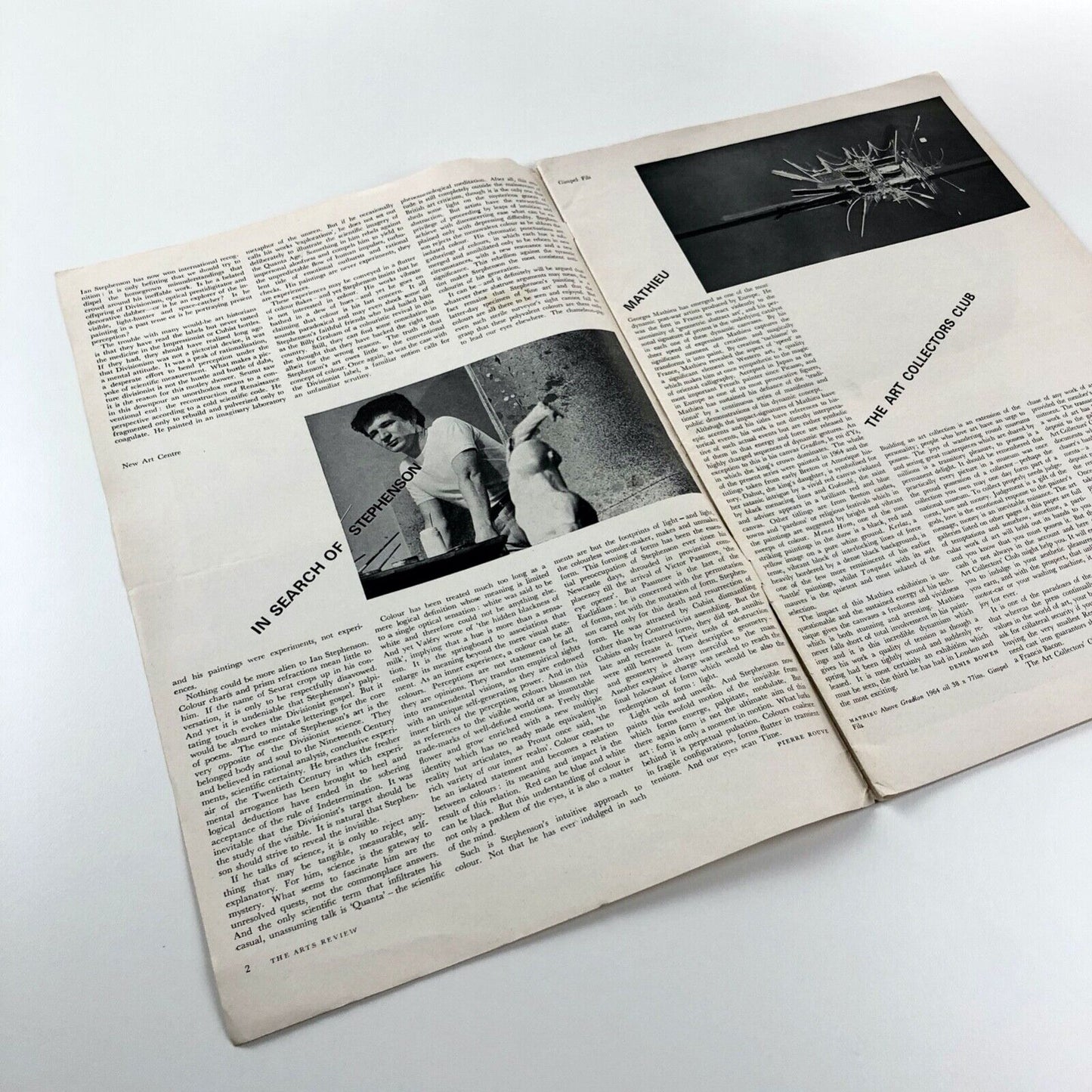 The Arts Review 14-28 Nov 1964 Vol XVI, No. 22 | Ian Stephenson | New Art Centre