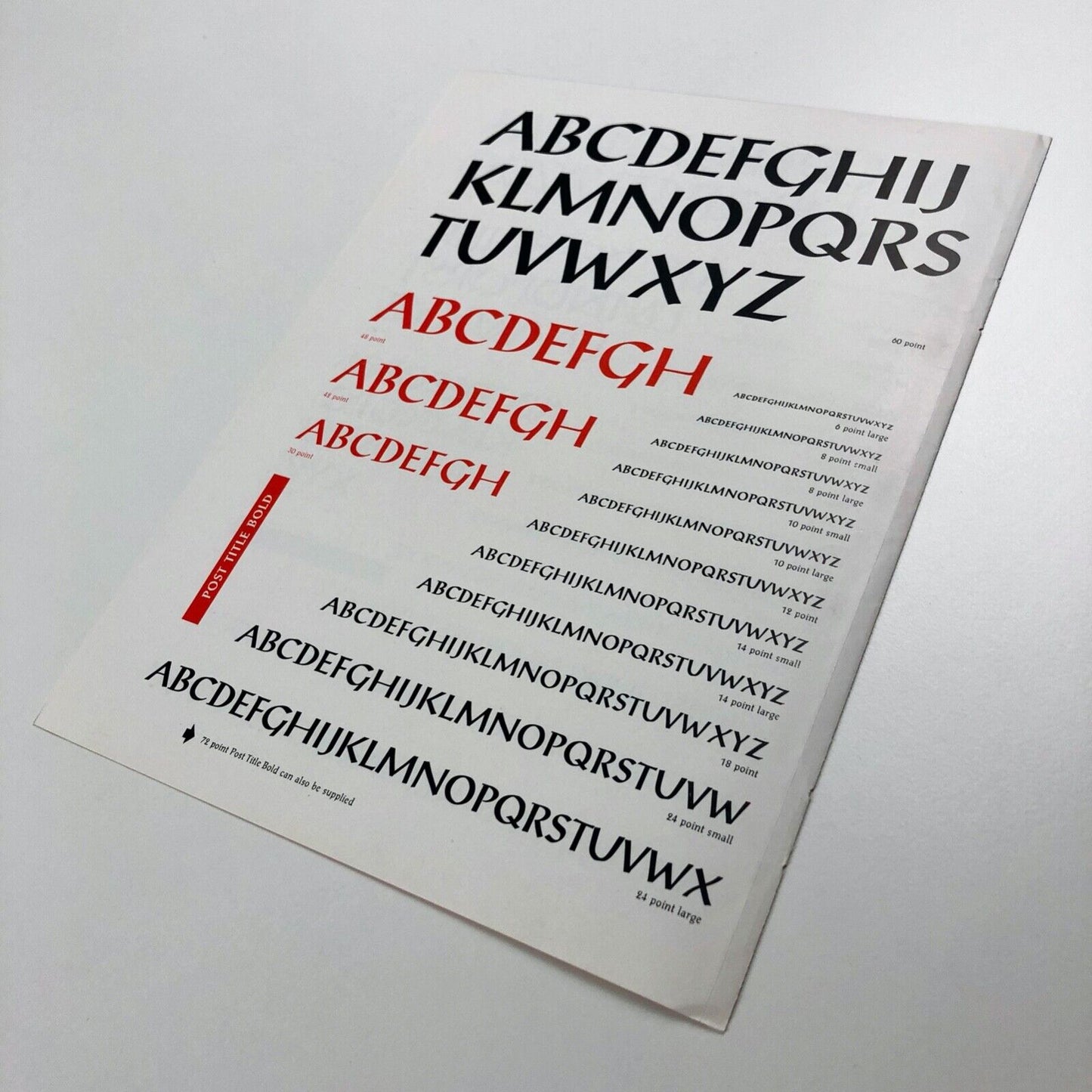 Post Title Berthold Type Foundry Type supplement issued by Print in Britain 1956