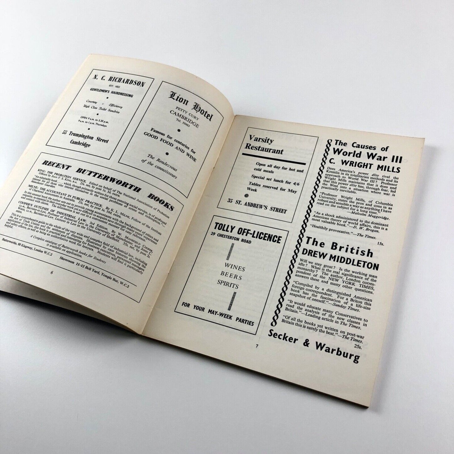 Cambridge Opinion magazine. America | No. 15, June 1959 | edited by Anthony Lester | Cambridge University