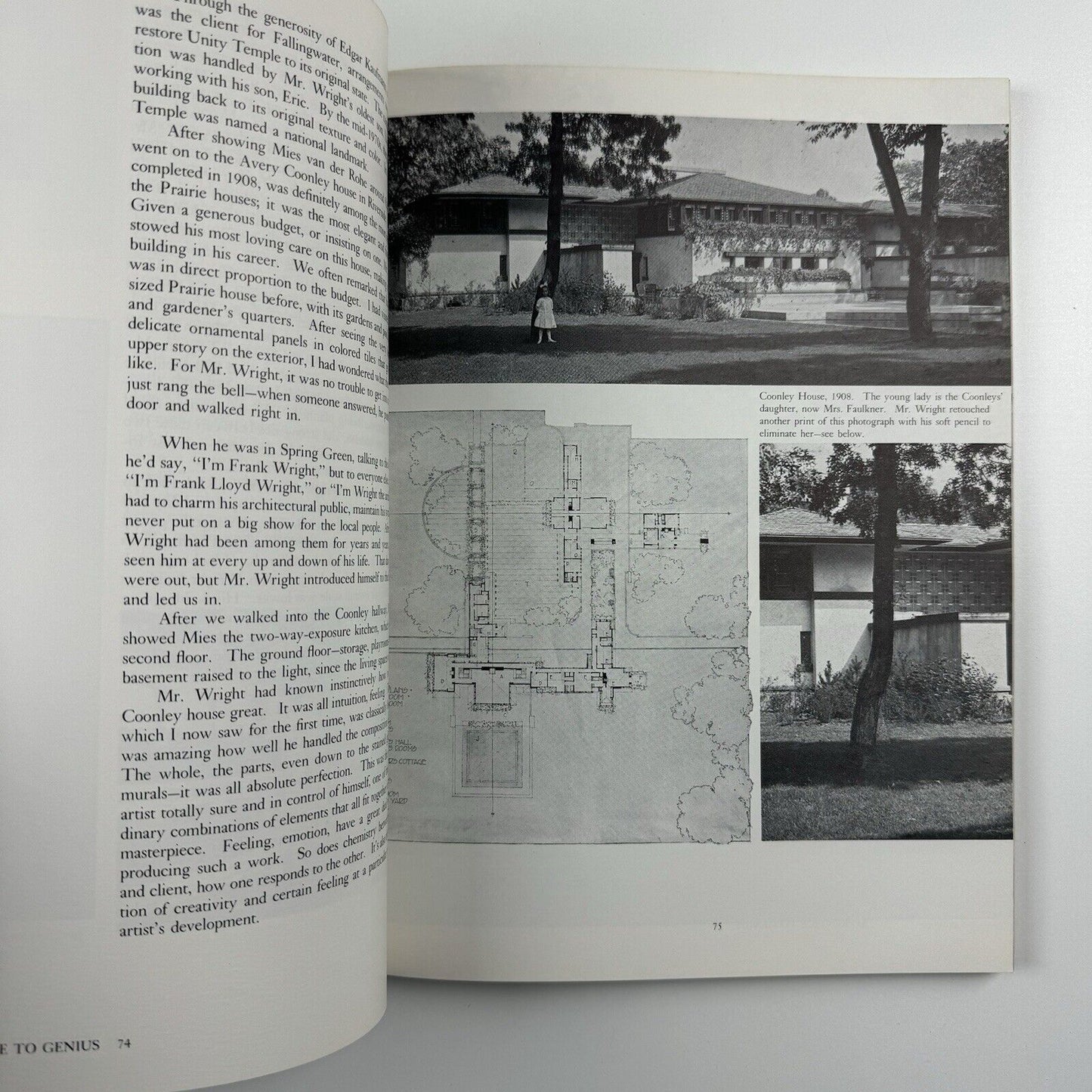 Years with Frank Lloyd Wright. Apprentice to Genius by Edgar Tafel | Dover Publications, 1979