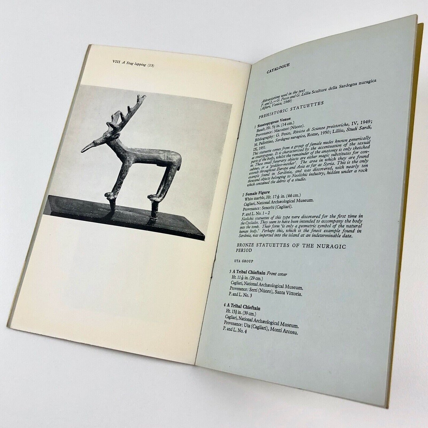 Ancient Bronzes from Sardinia | introduction by G. Pesce, Arts Council, 1954
