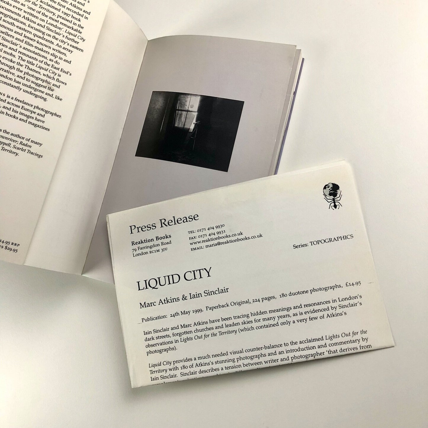 Liquid City | Marc Atkins and Iain Sinclair | Reaktion Books, 1999
