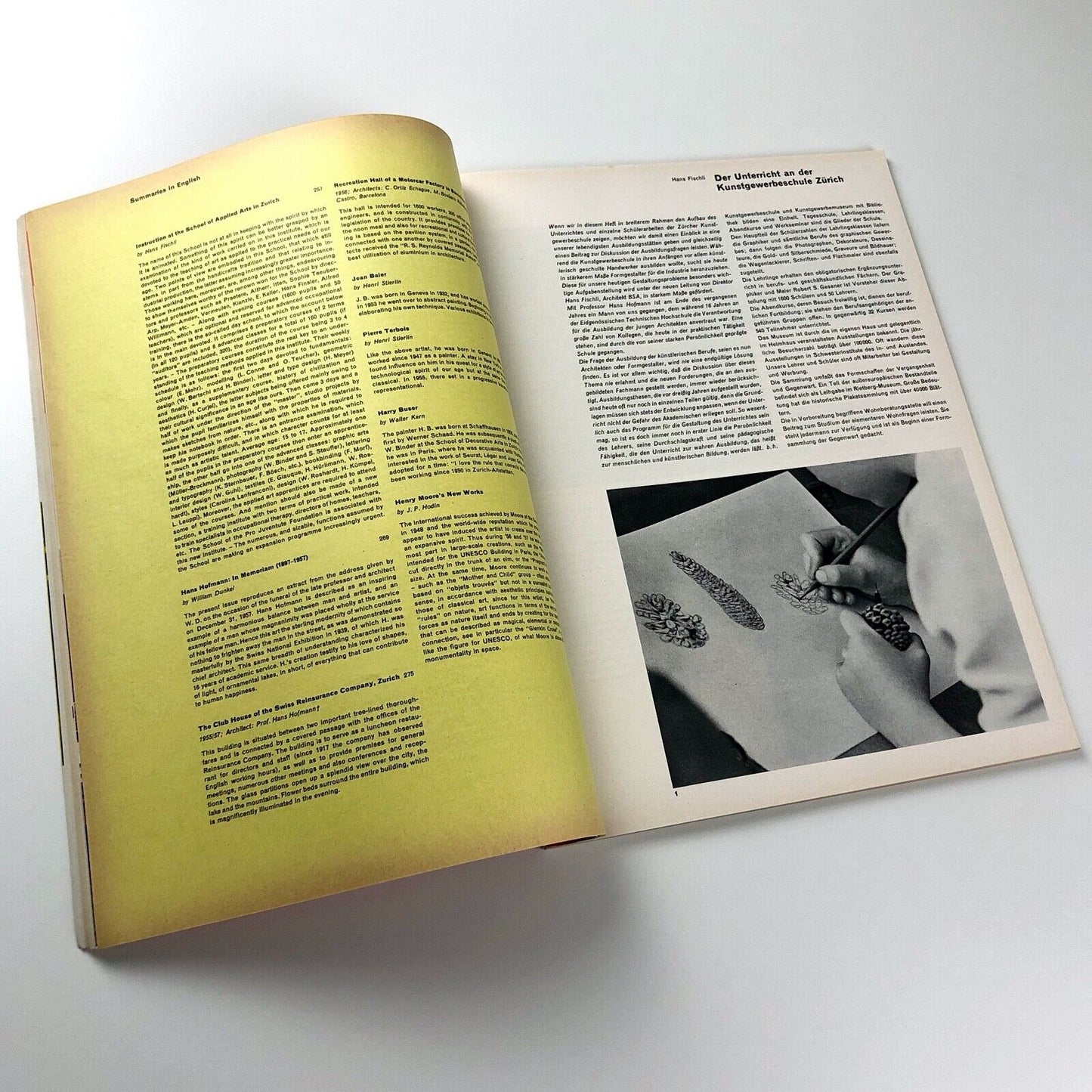 Werk 8. Schweizer Monatsschrift für Architektur, Kunst Künstlerisches Gewerbe 45, August 1958