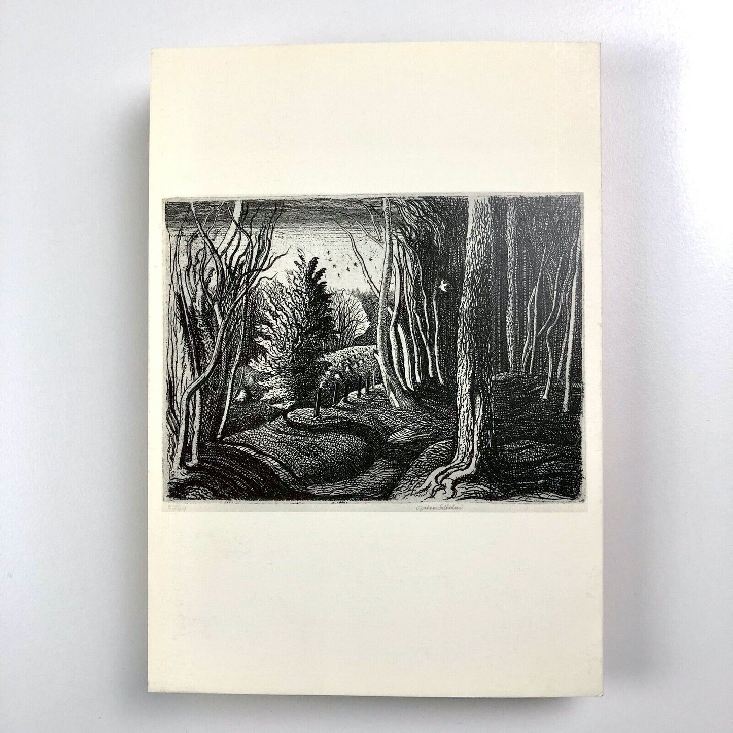 Graham Sutherland Printmaking exhibition – folded card | Redfern Gallery, 1989