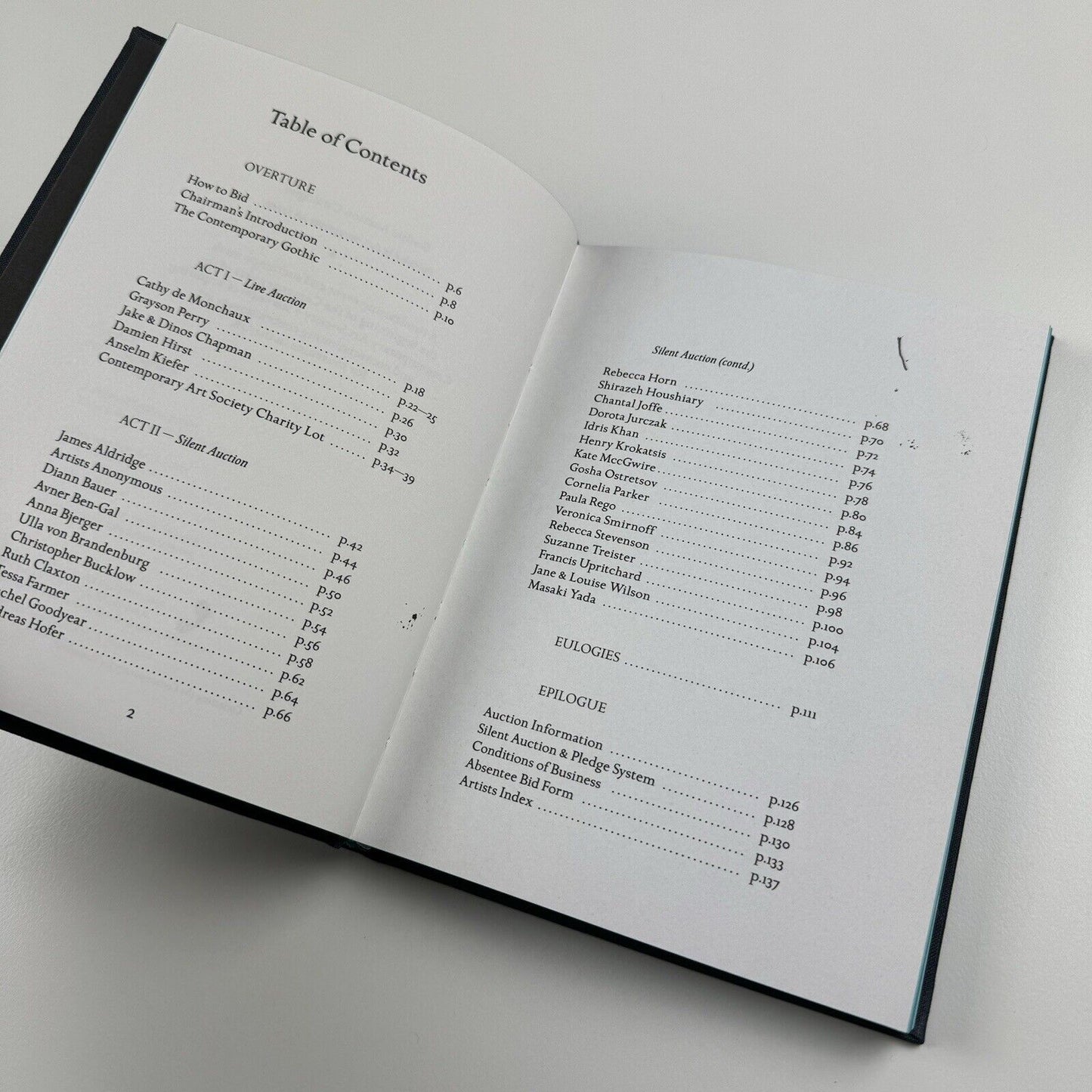 Gothic Auction Catalogue | Contemporary Art Society, London, 2009