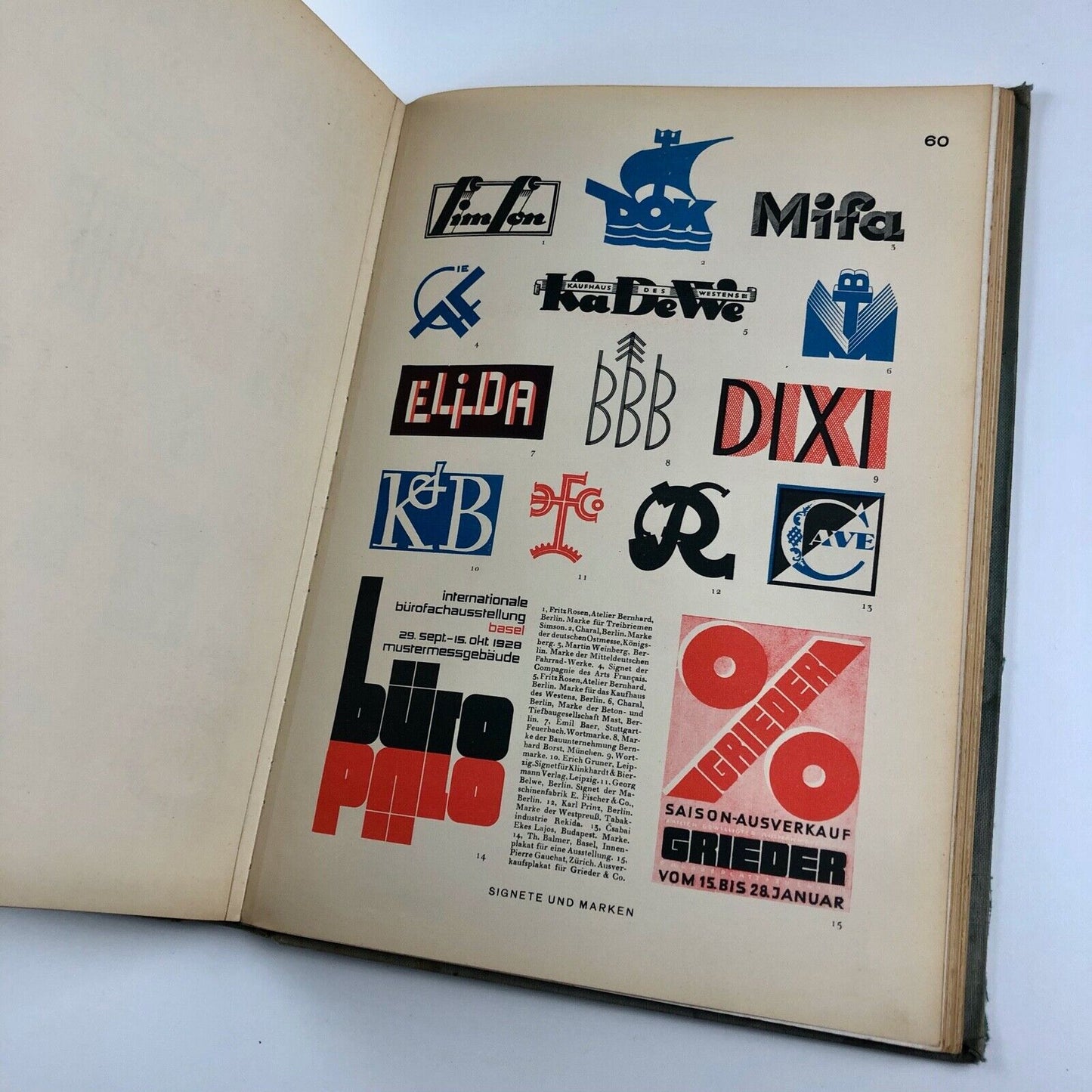 Hoffmanns Schriftatlas 1930 type specimen book by Herbert Hoffmann