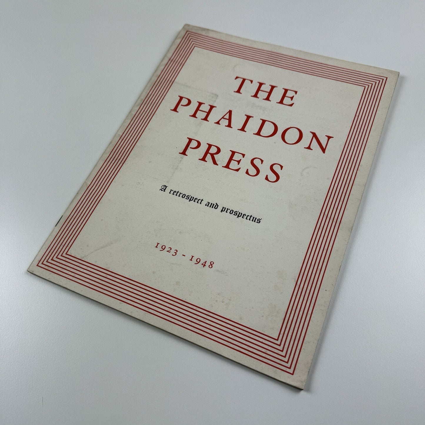 The Phaidon Press. A retrospect and prospectus 1923-1948