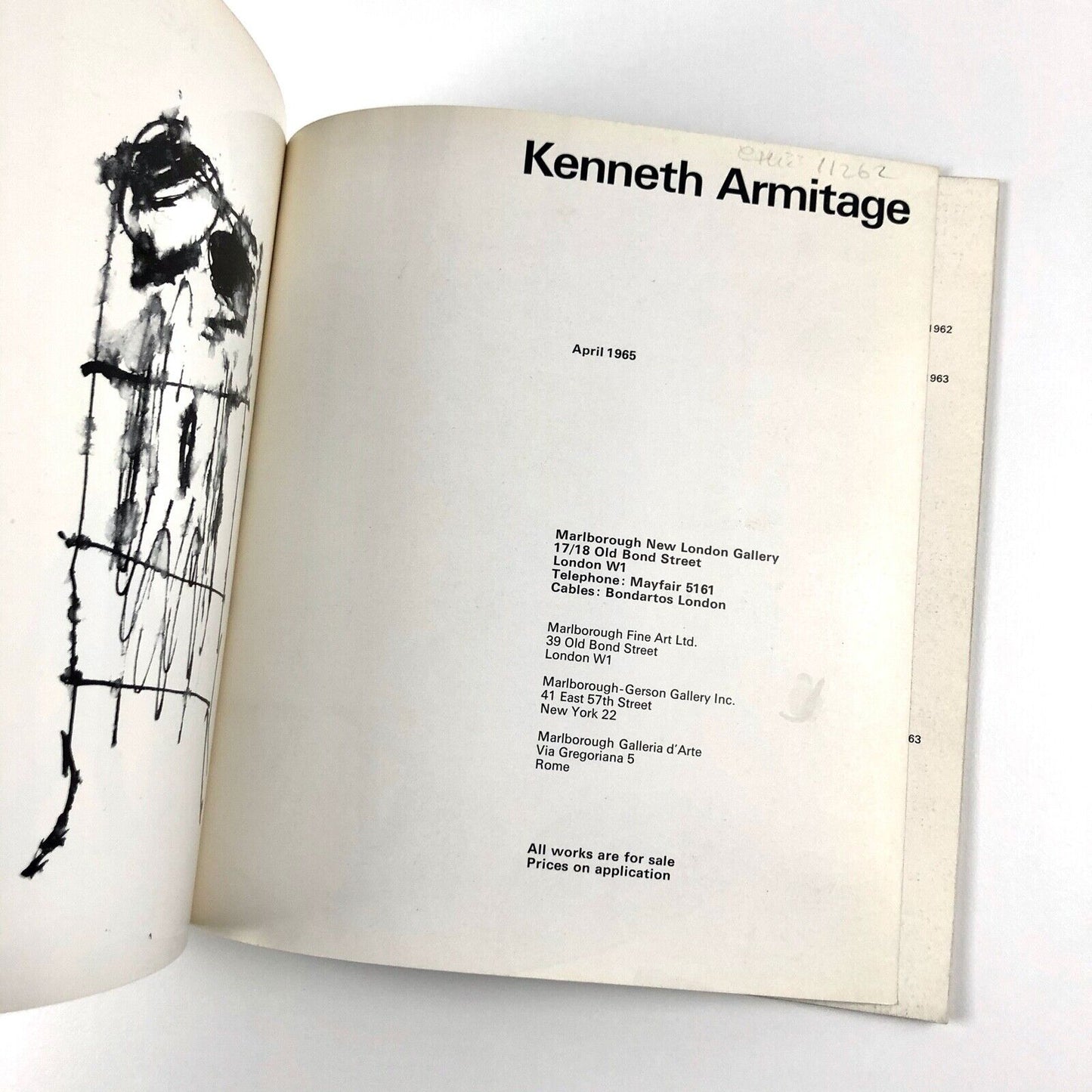 Kenneth Armitage | Marlborough Fine Art, April 1965 | Gordon House design