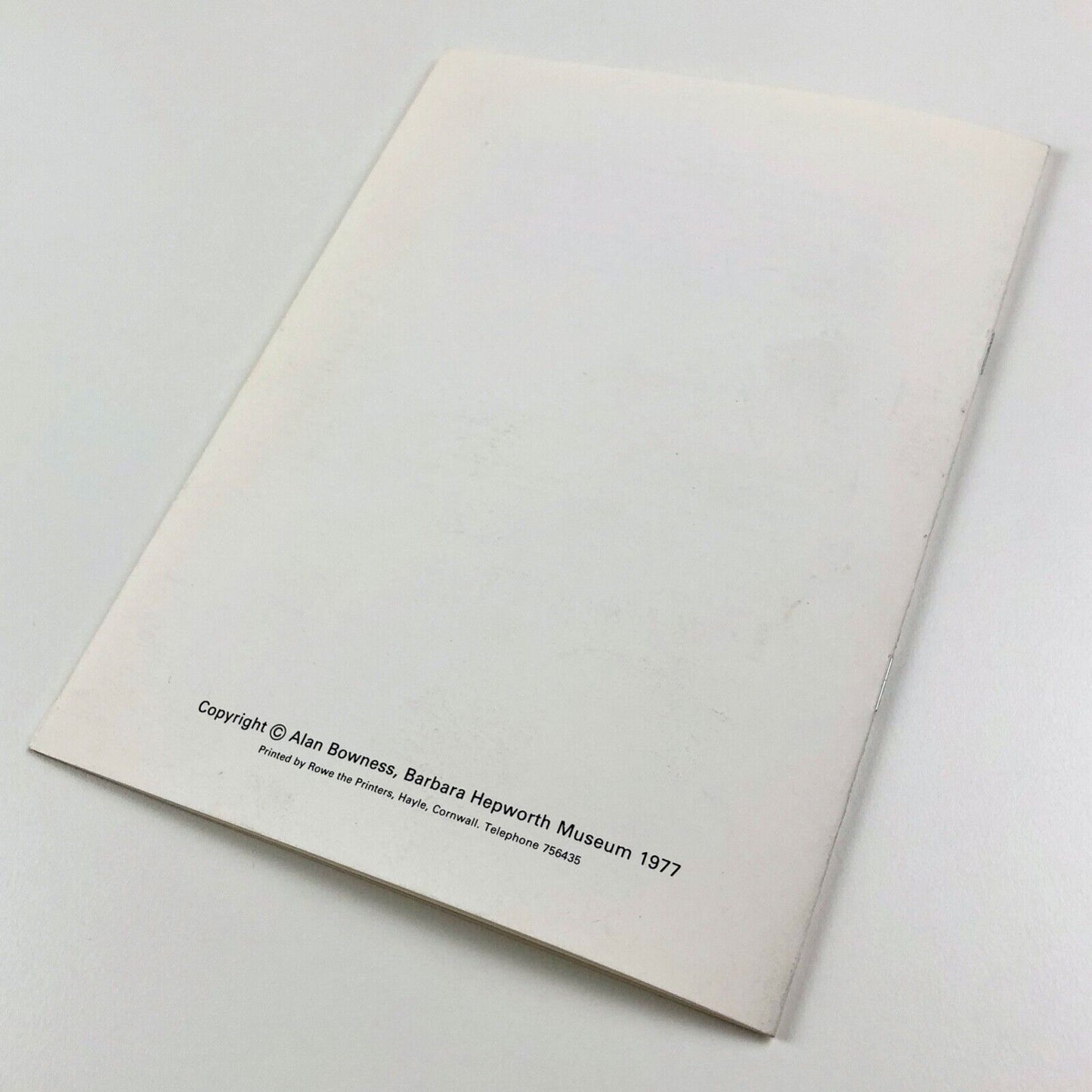 Some Statements by Barbara Hepworth | Barbara Hepworth Museum leaflet, 1977 | Alan Bowness