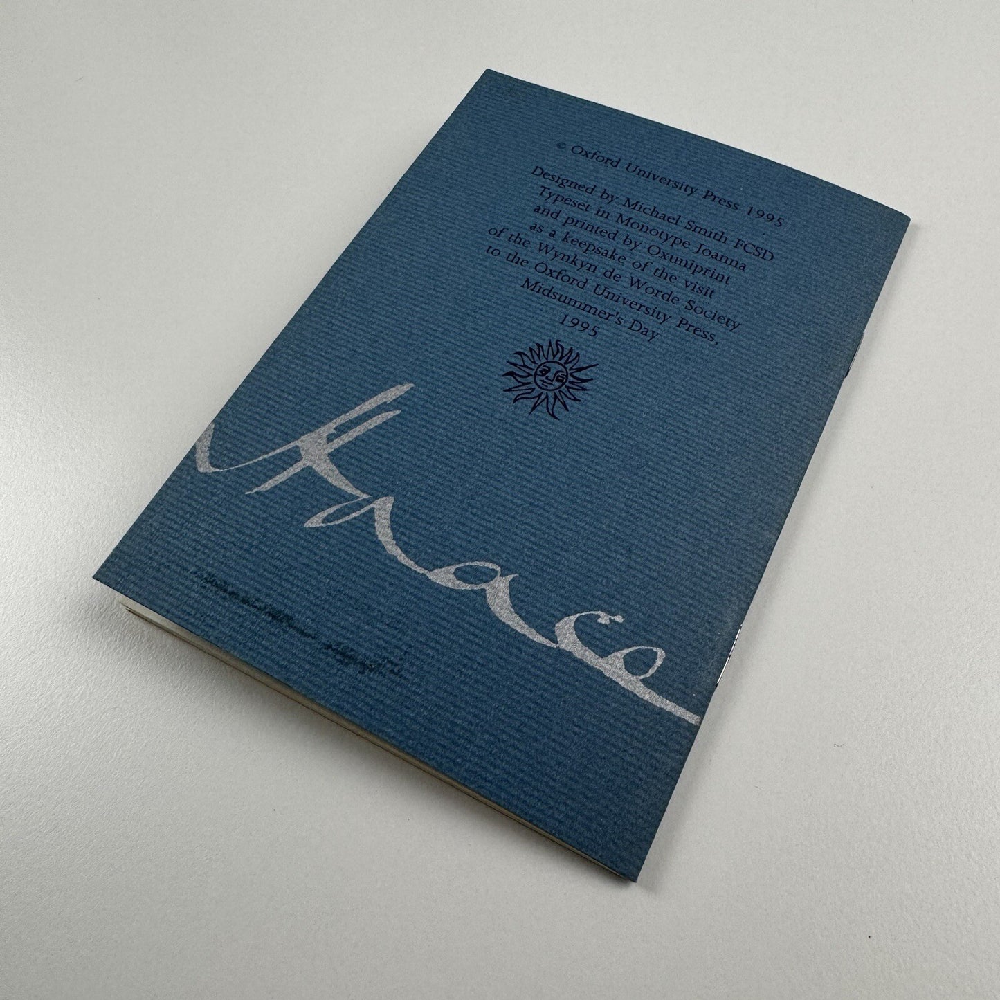 Horace Hart's Working Day | Keepsake visit of the Wynkyn de Worde Society, 1995