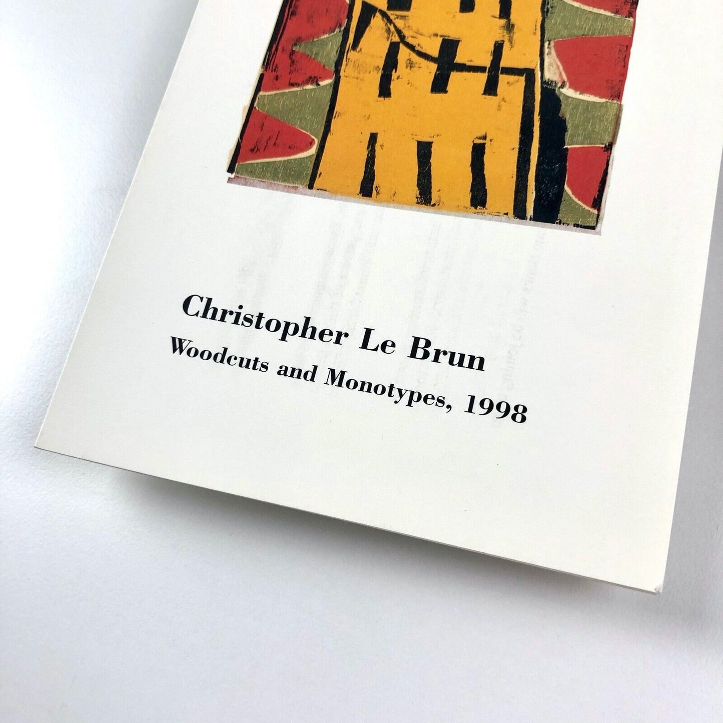 Christopher Le Brun. Woodcuts and Monotypes, 1998 | Card, Marlborough Graphics