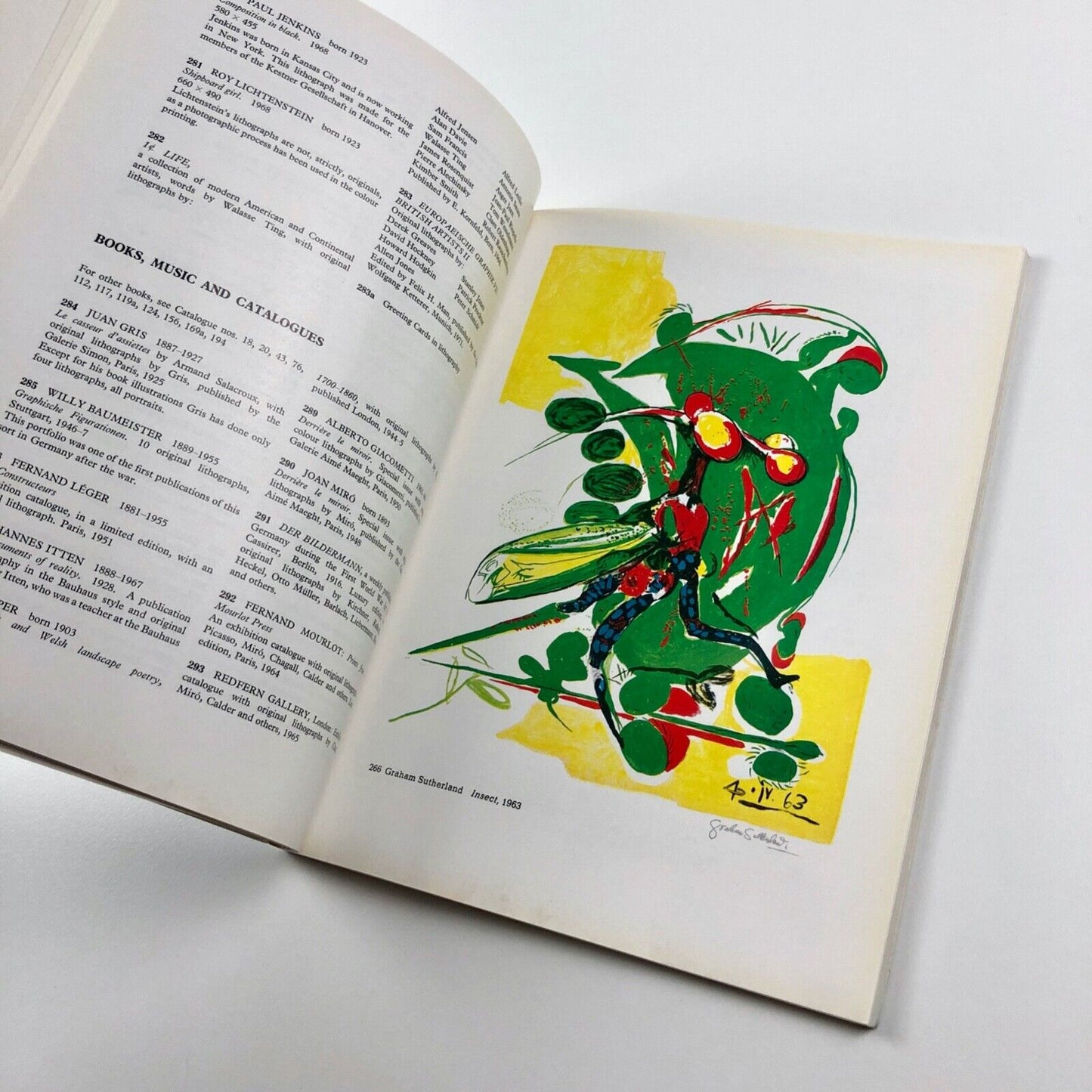 Homage to Senefelder | Artists' lithographs | Felix H. Man Collection | V&A exhibition catalogue, 1971
