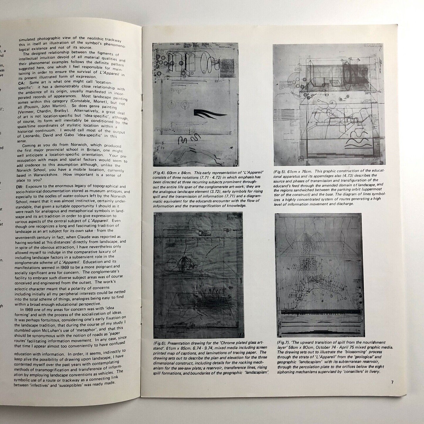 L'Appareil Pédagogique Avec Ses Apanages 1969-77 | Dick Whall | Gardner Centre Gallery leaflet, 1977