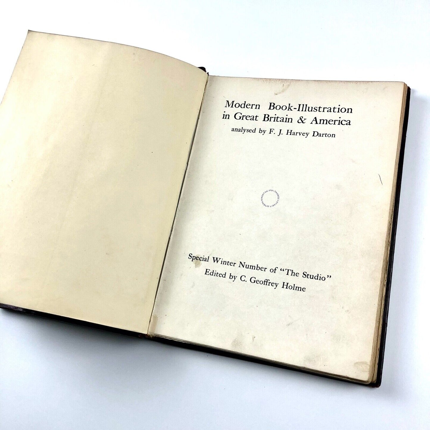 Modern Book Illustration in Great Britain & America by F. J. Harvey Darton, 1931