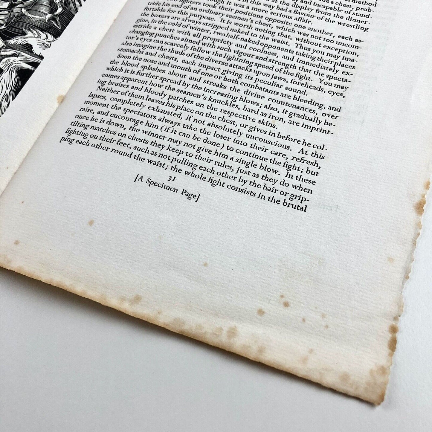 Prospectus for A Voyage Round the World with Captain James Cook in HMS Resolution by Anders Sparrman | Golden Cockerel Press, 1944 | Wood-engravings by Peter Barker-Mill