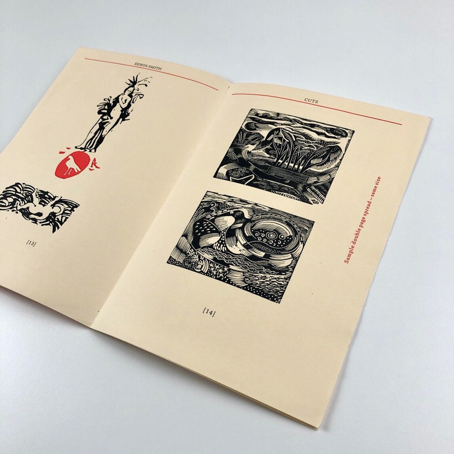 Prospectus for Edwin Smith Cuts. Wood-engravings woodcuts & Linocuts. Parrot Press, undated