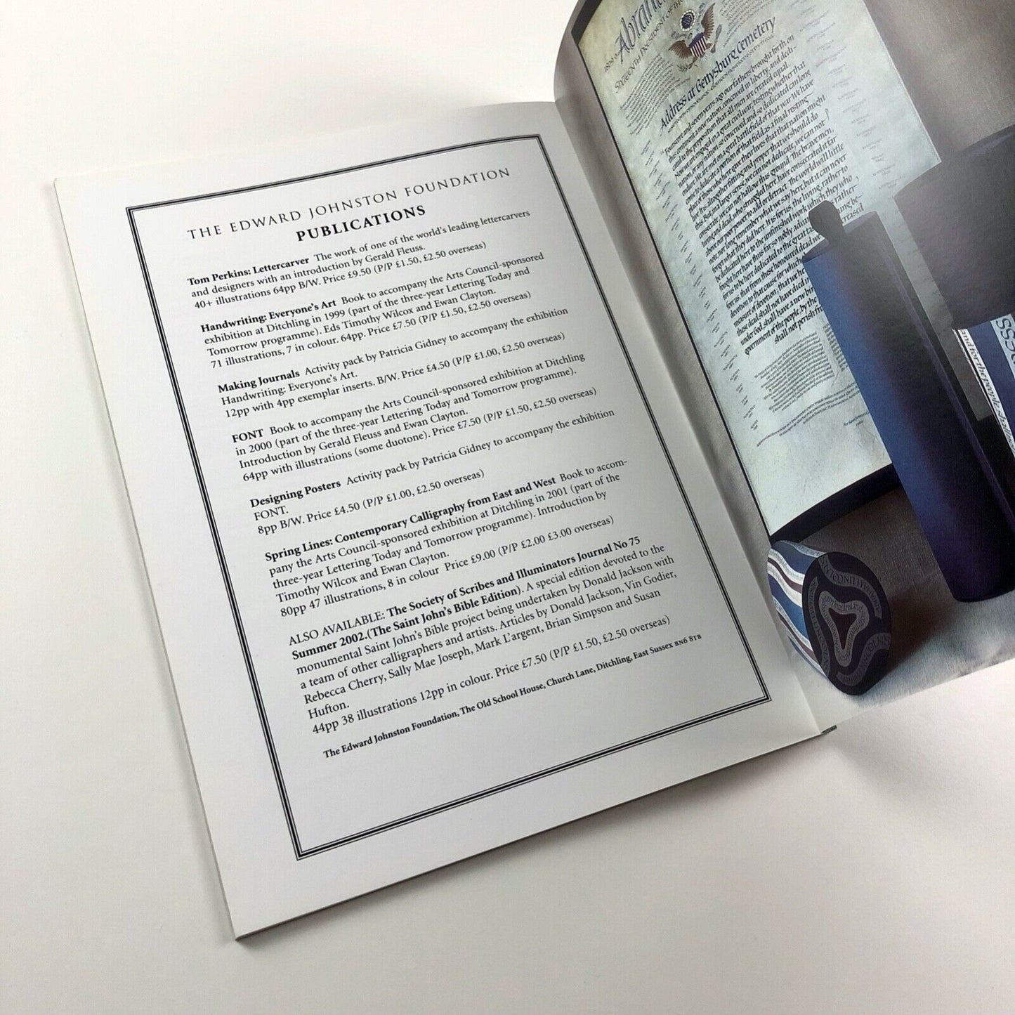 Pen to Printer. A special edition of The Scribe No. 77 & EJF Journal No. 8 | 2003