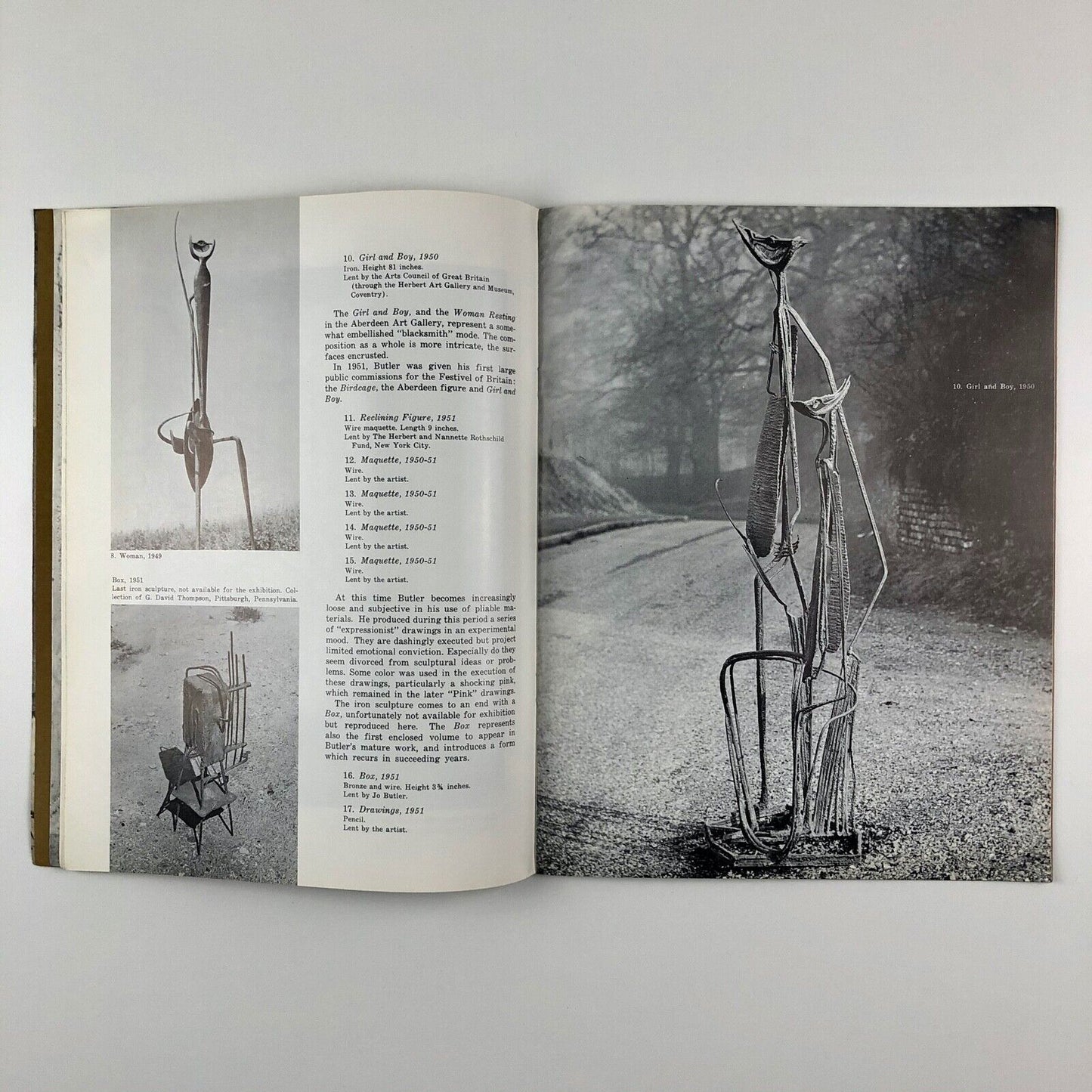 Reg Butler | J.B. Speed Art Museum exhibition booklet, 1963