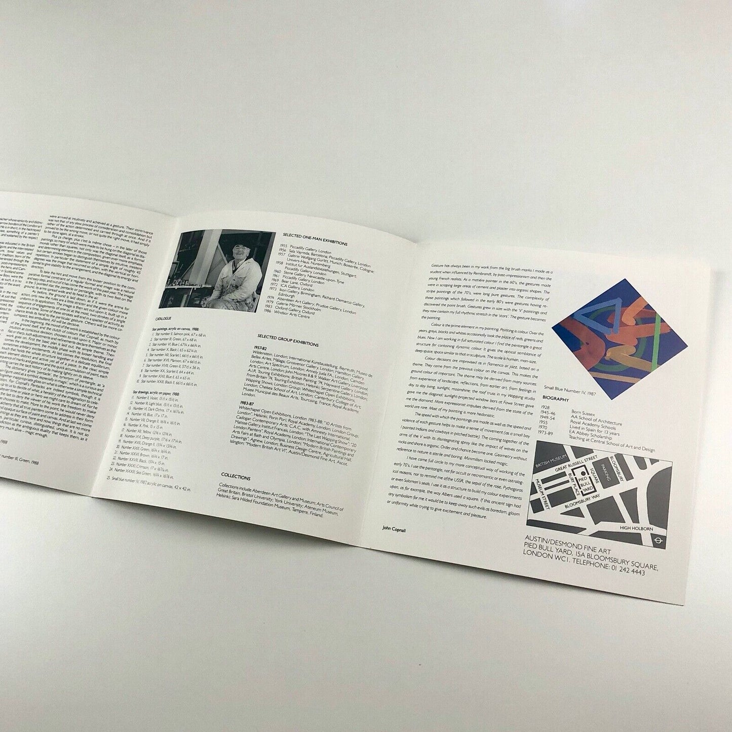 John Copnall: Recent Abstract Paintings | Austin/Desmond Fine Art catalogue, 1989