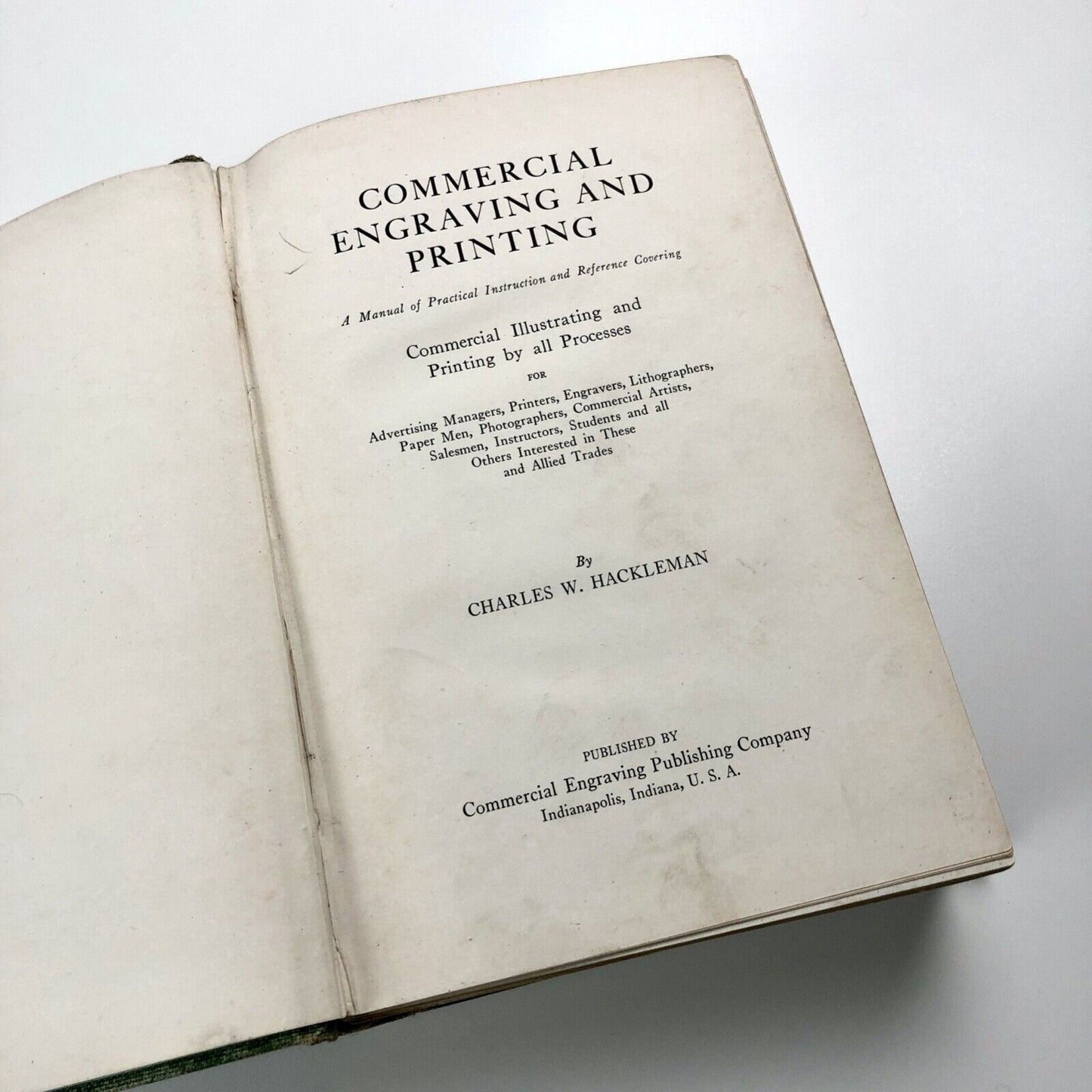 Commercial Engraving and Printing by Charles W. Hackleman, 1921