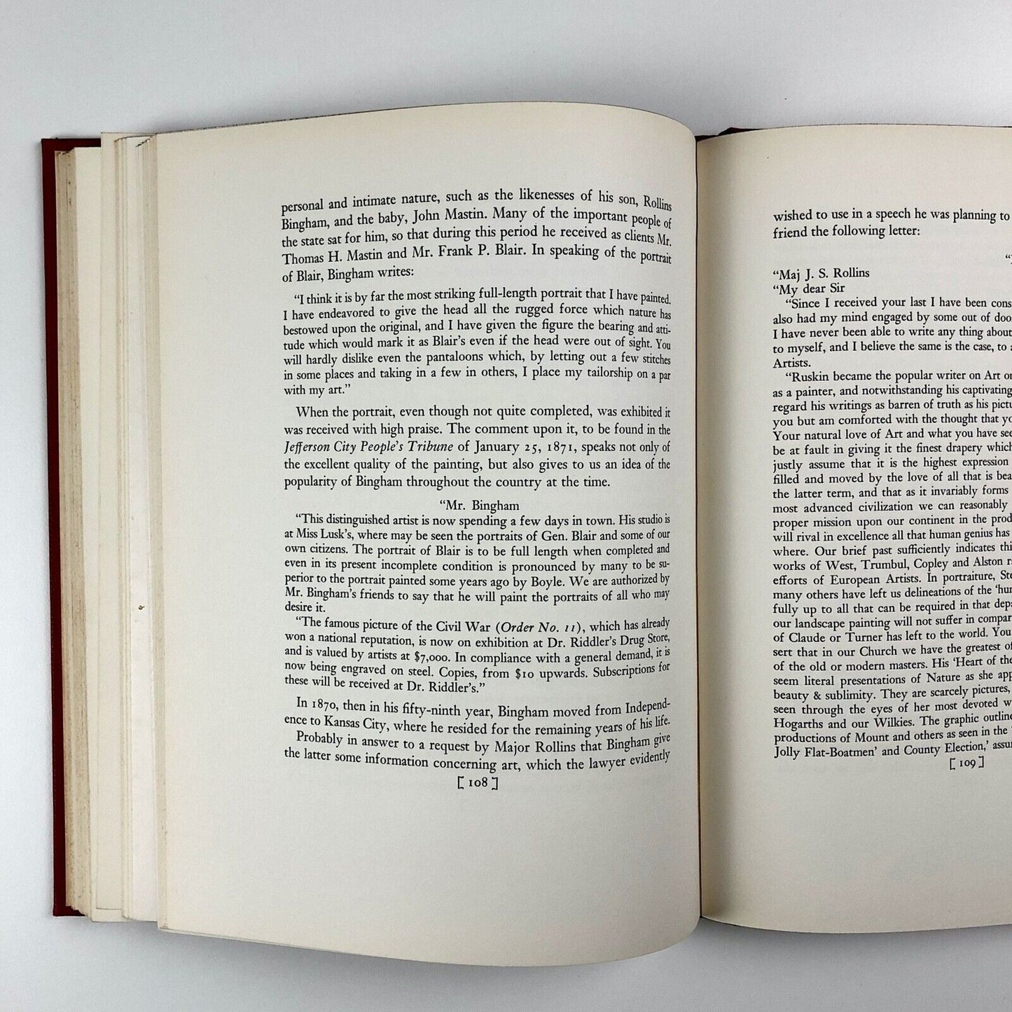 George Caleb Bingham of Missouri. The Story of An Artist by Albert Christ-Janer | Dodd, Mead & Co, New York, 1940