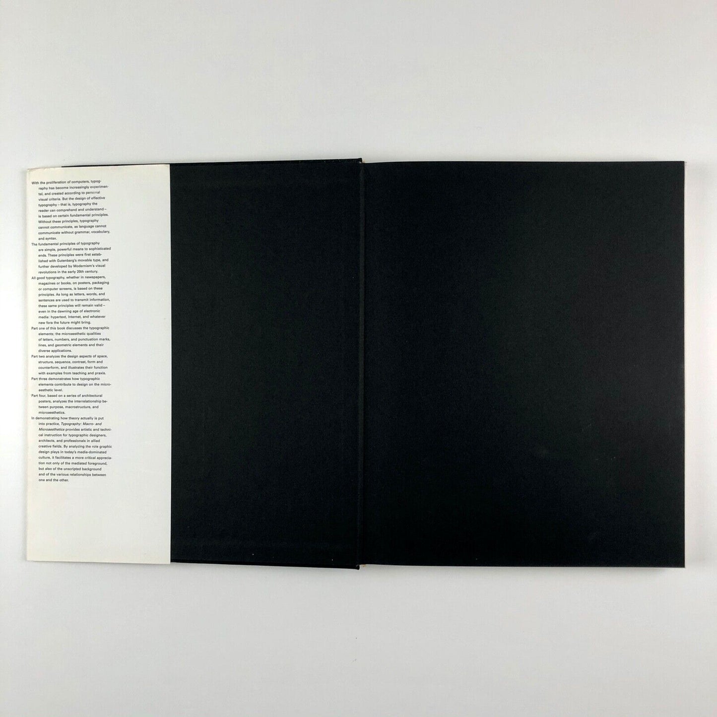 Typography: Macro + Microaesthetics by Willi Kunz | Verlag Niggli | 2000 edition