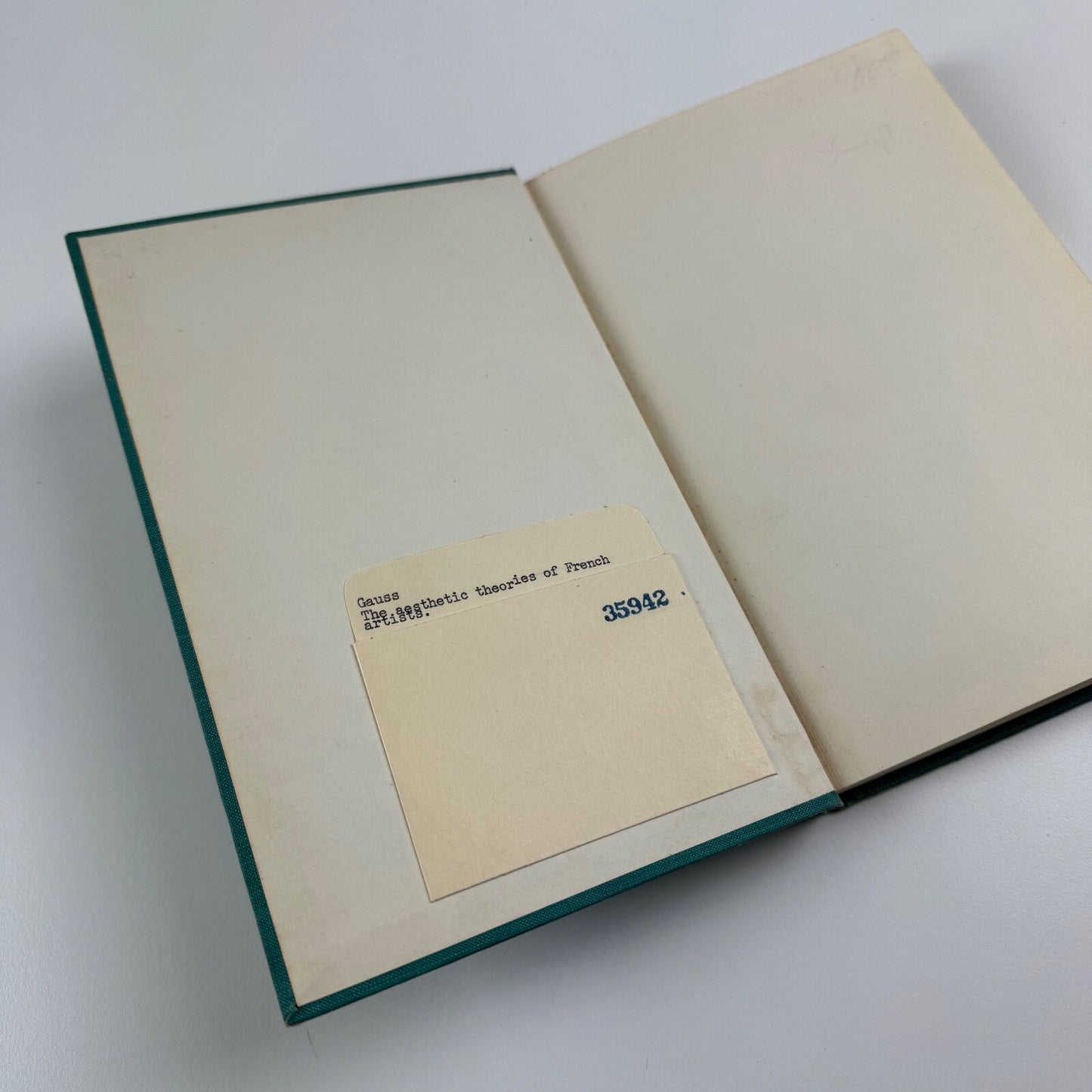 The Aesthetic Theories of French Artists 1855 to the present by Charles Esdward Gauss | The John Hopkins Press, 1949