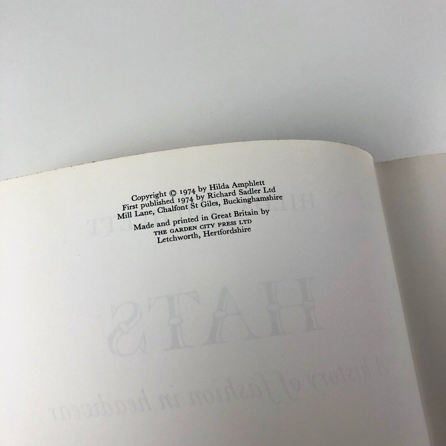 Hats: A History of Fashion in Headwear by Hilda Amphlett | Richard Sadler, 1974