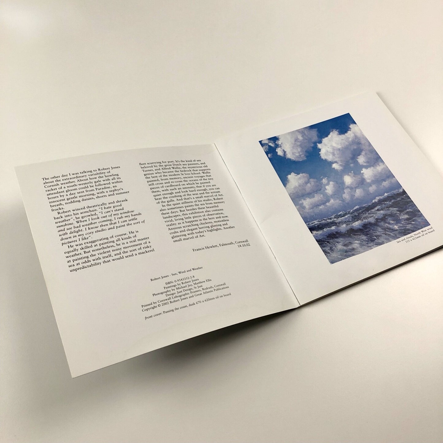Robert Jones – Sun, Wind and Weather | Foreword by Frances Hewlett, 2002