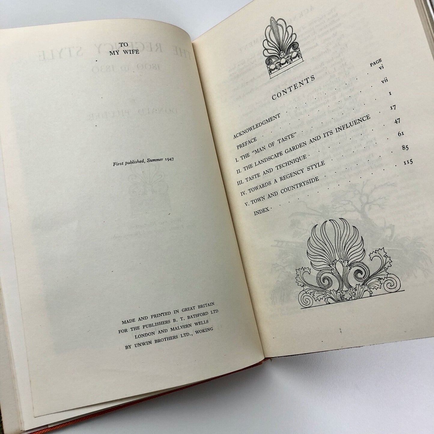The Regency Style 1800 to 1830 by Donald Pilcher | B.T. Batsford, 1947
