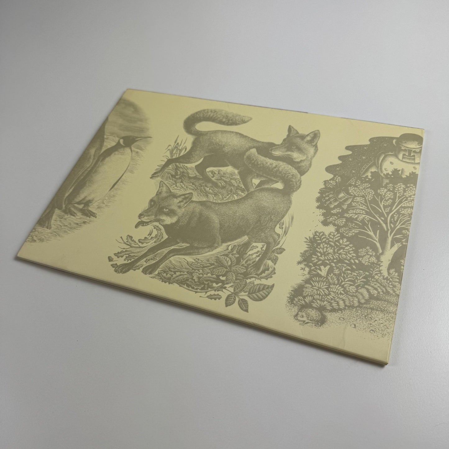 Folder promoting Andrew Davidson wood-engravings for Endgrain Editions 1997
