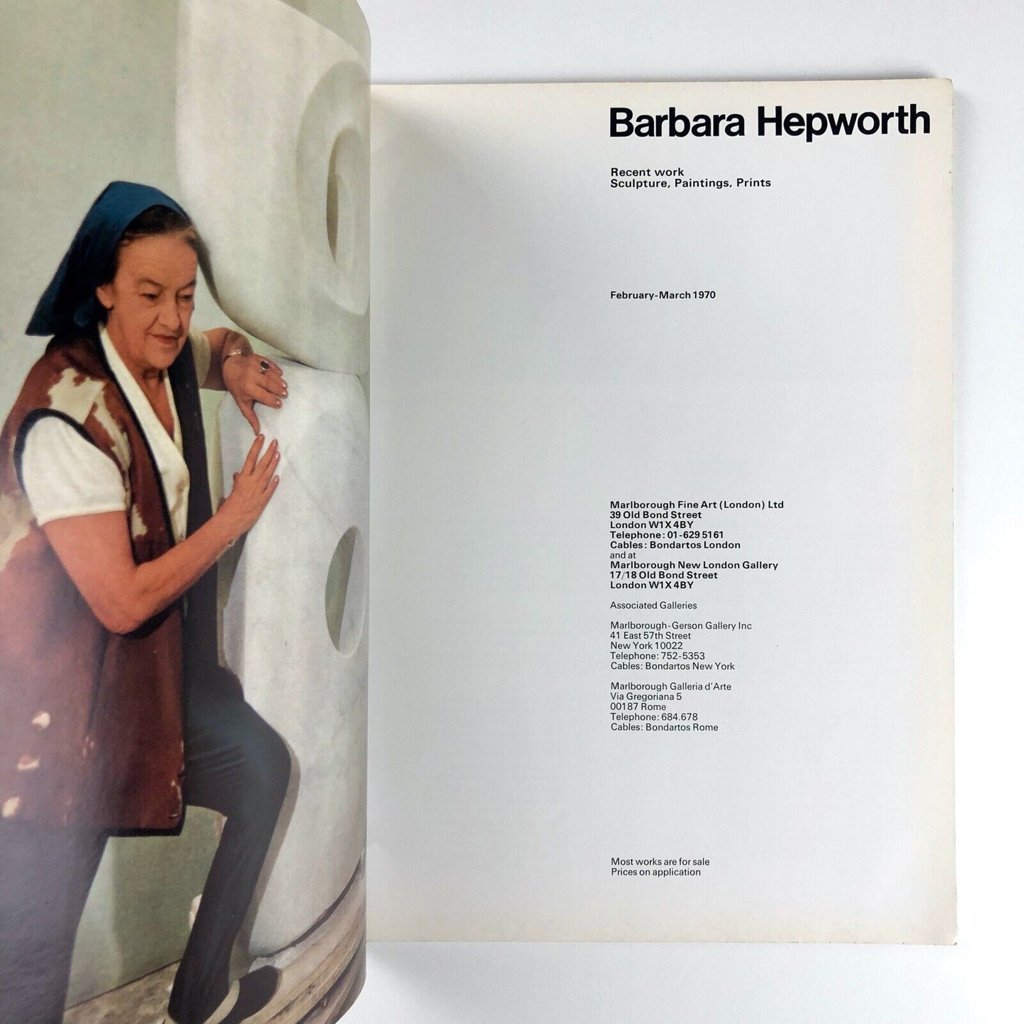 Barbara Hepworth: Sculpture Paintings Prints | Marlborough Fine Art, 1970