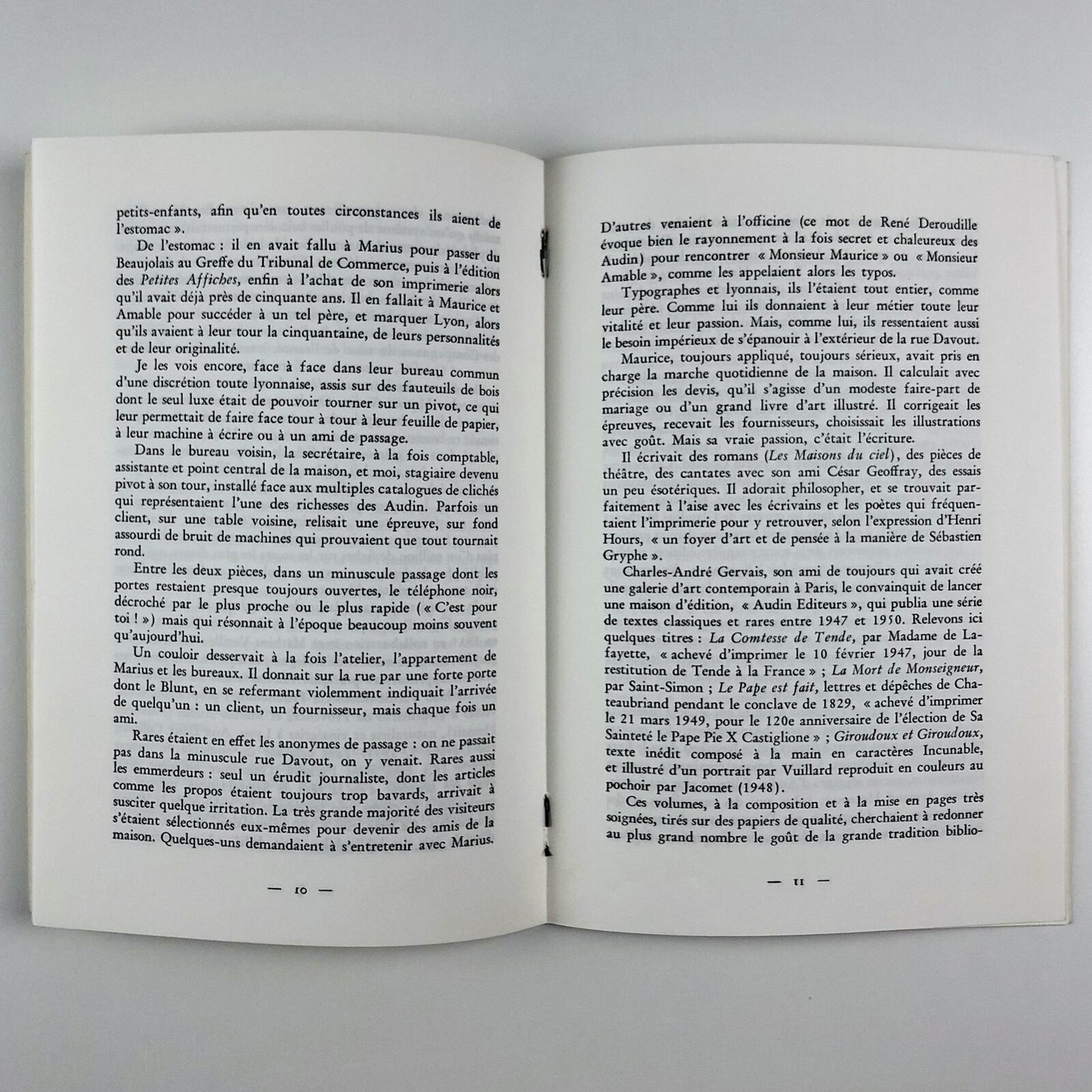 Les Trois Audin by Régis Neyret. Musée de l’imprimerie et de la banque | Nebiolo